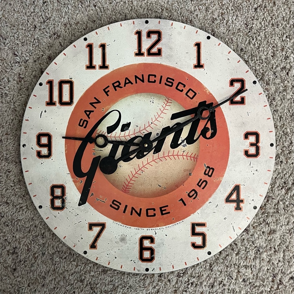 San Francisco Giants wall clock
